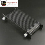 19 Row AN10 10An Universal Aluminum Engine Transmission Racing Oil Cooler  Mocal Style Black / Silver