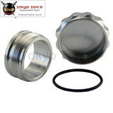 1Pcs 2" 50.8mm Aluminium Weld On Filler Neck And Cap Oil, Fuel, Water Tank Black /Silver