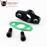 1Pcs Aluminum Turbo Oil Drain Flange Fits For GT Ball Bearing GT25R GT28R GT30R GT35R Black/Silver