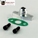 1Pcs10An Drain GT T17 T20 T25 T28 T30 T35 Garrett Turbo Billet Oil Return Flange Black/Silver