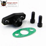 1Pcs10An Drain GT T17 T20 T25 T28 T30 T35 Garrett Turbo Billet Oil Return Flange Black/Silver