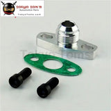 1Pcs10An Drain GT T17 T20 T25 T28 T30 T35 Garrett Turbo Billet Oil Return Flange Black/Silver