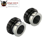 2Pcs  1" 25.4mm Aluminium Weld On Filler Neck And Cap Oil, Fuel, Water Tank Black /Silver