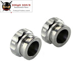 2Pcs  1" 25.4mm Aluminium Weld On Filler Neck And Cap Oil, Fuel, Water Tank Black /Silver