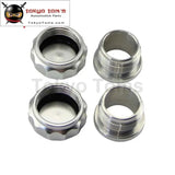 2Pcs  1" 25.4mm Aluminium Weld On Filler Neck And Cap Oil, Fuel, Water Tank Black /Silver