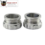 2Pcs 1.5" 38.1mm Aluminium Weld On Filler Neck And Cap Oil, Fuel, Water Tank Black /Silver