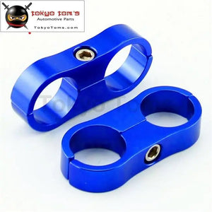 2Pcs 12An -12 An12 24mm Billet Fuel Hose Separator Fittings Adapter  Blue /  Black / Silver