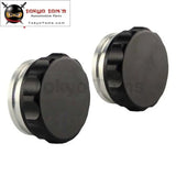 2Pcs 2" 50.8mm Aluminium Weld On Filler Neck And Cap Oil, Fuel, Water Tank Black /Silver