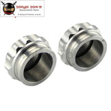 2Pcs 2" 50.8mm Aluminium Weld On Filler Neck And Cap Oil, Fuel, Water Tank Black /Silver