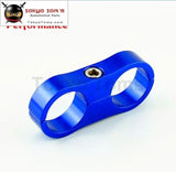 2Pcs An -10 AN10 19mm Braided Hose Separator Clamp Fitting Adapter Bracket Black / Blue / Red /Silver