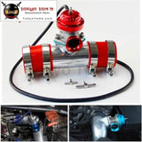 30Psi Blow Off Valve Bov +Type Rs 2.5" Flange Pipe Adapter Silicone Hose Kit   Black / Blue / Silver