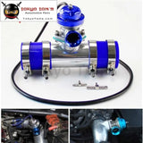 30Psi Blow Off Valve Bov +Type Rs 2.5" Flange Pipe Adapter Silicone Hose Kit   Black / Blue / Silver