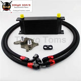 16 Row 248mm AN10 British Oil Cooler Kit Fits For BMW Mini Cooper R56 Supercharger Black/Silver - Tokyo Tom's