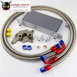 16 Row 248mm AN10 British Oil Cooler Kit Fits For BMW Mini Cooper R56 Supercharger Black/Silver - Tokyo Tom's