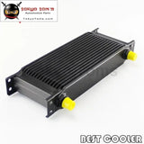 16 Row 8An Universal Engine Transmission Oil Cooler 3/4"Unf16 An-8 Black/Silver - Tokyo Tom's