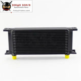 16 Row 8An Universal Engine Transmission Oil Cooler 3/4"Unf16 An-8 Black/Silver - Tokyo Tom's