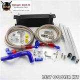 13 Row An8 Oil Cooler+An8 Oil Lines Kit Fits For VW Golf Mk7 GTi Engine Ea-888 Iii Black/Silver