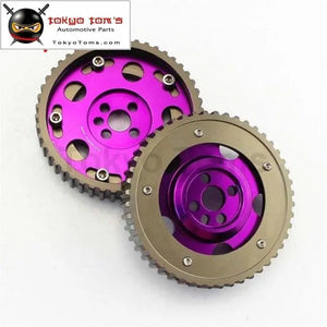 Slide Cam Gear Pulley Cam Pulley Set Fits For  Ca18De(T) Ca18De Nissan Ca18Det Purple - Tokyo Tom's