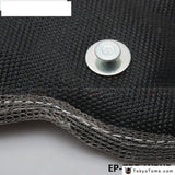 Turbo Steel Mesh Heat Shield Black / Sliver STItch Blanket Wrap+Spring For Subaru WRX - Tokyo Tom's