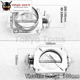 4" 100mm Throttle Body For Toyota Supra/Soarer 1Jz 2Jz Drift Race Vq35Tps Silver - Tokyo Tom's