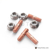 Sport M10 X 1.50 Threaded Turbo Studs Kit Flange Nuts High Strength T3 T4 T6 Set Of 4 - Tokyo Tom's