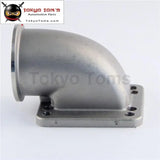 Stainess Ss 63mm 2.5" Vband 90 Degree Cast Turbo Elbow Adapter Flange For T3 T4 Turbocharger - Tokyo Tom's