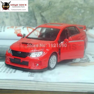 Subaru Sti Diecast 1:36 Metal Car Model (5pcs:Pack Wholesale) Scale Pull Back Car  Japan