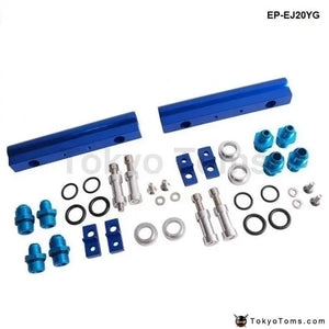 Subaru WRX STI Ej20 Ej20T STI Aluminium Billet Top Feed Injector Fuel Rail Turbo Kit Blue High Quality - Tokyo Tom's