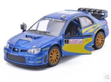 Subaru WRX STI WRC Racing  1: 36 Scale Alloy Pull Back Car Model