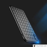 Super Soft Phone Case For iPhone 8 X XS Max Luxury Grid Cases For iPhone 6 6s 7 8 Plus XR XS Cover Silicone Accessories - Tokyo Tom's