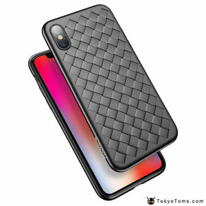 Super Soft Phone Case For iPhone 8 X XS Max Luxury Grid Cases For iPhone 6 6s 7 8 Plus XR XS Cover Silicone Accessories - Tokyo Tom's