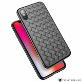 Super Soft Phone Case For iPhone 8 X XS Max Luxury Grid Cases For iPhone 6 6s 7 8 Plus XR XS Cover Silicone Accessories