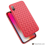 Super Soft Phone Case For iPhone 8 X XS Max Luxury Grid Cases For iPhone 6 6s 7 8 Plus XR XS Cover Silicone Accessories