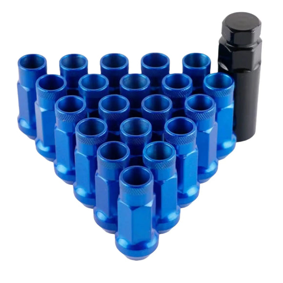 Super Steel Universal Racing Wheel Lug Nuts (Blue)