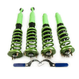 Suspension for Acura TSX 04-08 Accord Absorbers 03-07 30 Ways Adjustable Damper Coilover Suspensions Front Rear Green - Tokyo Tom's