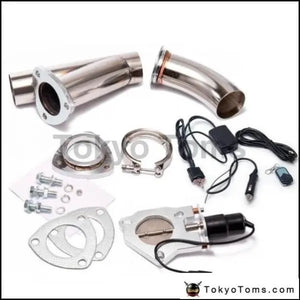 2.25" Elextric Exhaust Dump Cutout Y-Pipe/E-Cut Out W/Switch Bypass Valve System Kit +Remote For BMW 520I F10 - Tokyo Tom's