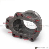 T25 T28 Gt25 Turbocharge Downpipe 8 Point 2.5" V-Band Cast Iron Flange Exhaust Manifold Converter Adapter - Tokyo Tom's