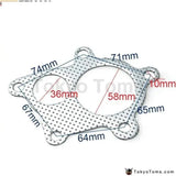 T3-T4 5 Bolt Downpipe Gasket Turbo Manifold For Honda Civic H22, F22,B16,B18,D16 - Tokyo Tom's