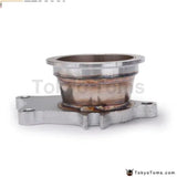 Stainless Steel T04E T3/T4 5 Bolt Exhaust Dump Flange To 3" 76Mm Vband Adapter - Tokyo Tom's