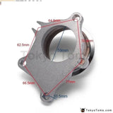 Stainless Steel T04E T3/T4 5 Bolt Exhaust Dump Flange To 3" 76Mm Vband Adapter - Tokyo Tom's