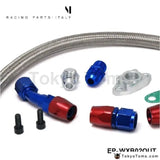 Turbo Oil Drain Return Line Kit+10An Fitting For Turbocharger T3/T4 Gt45 T04 - Tokyo Tom's