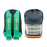 TKT Backpack Green Strap Leather Bottom - Tokyo Tom's