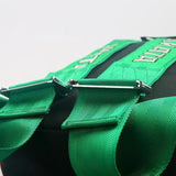 TKT Backpack Green Strap Leather Bottom - Tokyo Tom's