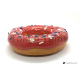 TOKYO TOM'S  PINK STRAWBERRY GLAZE  DONUT HANG RING WITH SPRINKLES