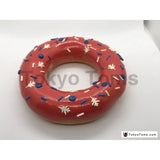 TOKYO TOM'S  PINK STRAWBERRY GLAZE  DONUT HANG RING WITH SPRINKLES