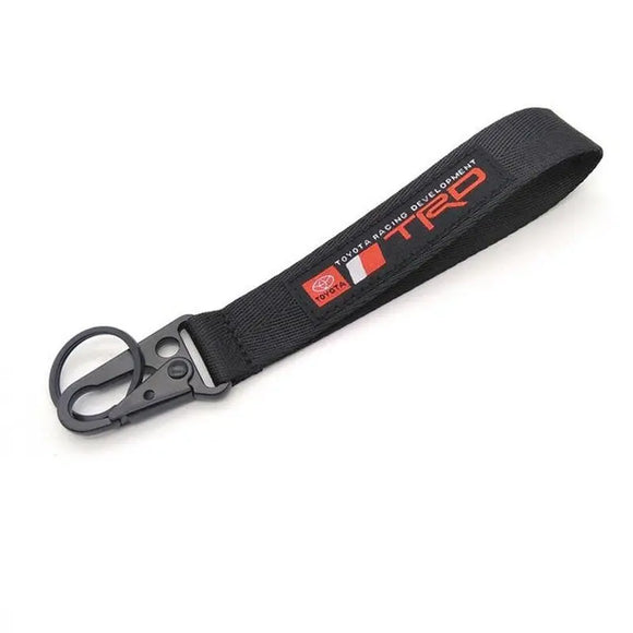 TRD Tow Hook Clasp Keychain Black - Tokyo Tom's