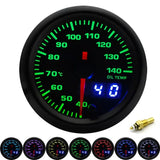 2" 52mm 7 Colors LED Dual Display Boost/Water/Oil temp/Oil pressure/Volt/Air fuel Ratio/EGT/Tachometer Car Gauge +Gauge Pods