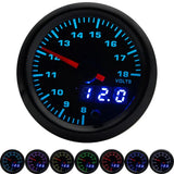 2" 52mm 7 Colors LED Dual Display Boost/Water/Oil temp/Oil pressure/Volt/Air fuel Ratio/EGT/Tachometer Car Gauge +Gauge Pods