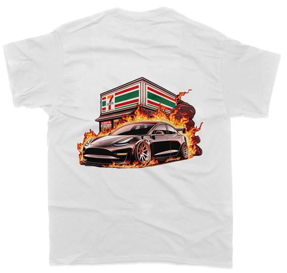 Tesla 7Eleven T-Shirt - Unisex - Car Enthusiast