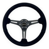 Tomu Akagi Black Suede Steering Wheel